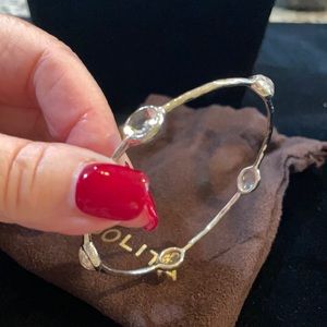 Ippolita Bangle with 5 white Quartz stations